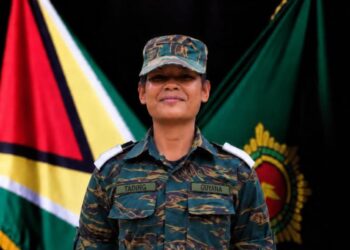 Officer Cadet Fianna Maria Tading (GDF face book photo)
