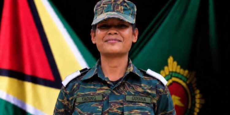 Officer Cadet Fianna Maria Tading (GDF face book photo)
