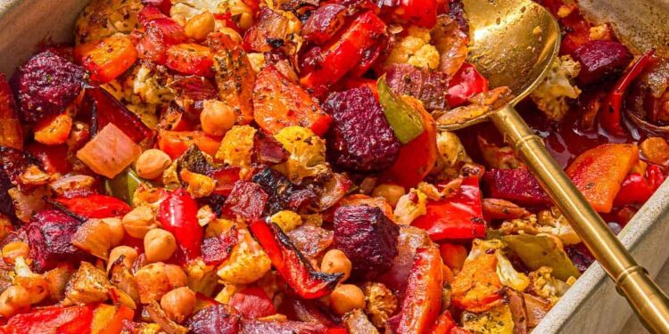 Turkish Vegetable Casserole with Chickpeas