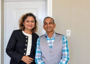 L-R Minister Priya Manickhand and Waste To Wealth Caribbean Inc. Founder Rampertab Etwaria
