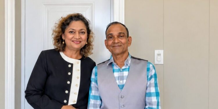 L-R Minister Priya Manickhand and Waste To Wealth Caribbean Inc. Founder Rampertab Etwaria