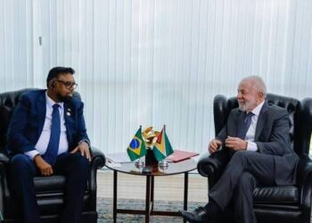 L-R President Ali and President Lula