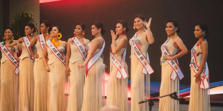 Delegates contesting for the title of Miss Amerindian Heritage Queen 2026