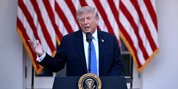 US President Donald Trump speaks at the White House in Washington, DC, US, September 2, 2026. /VCG