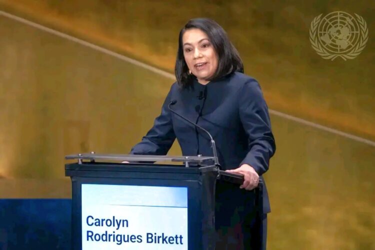 UN Ambassador, Carolyn Rodrigues-Birkett,