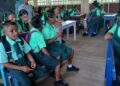 Port Kaituma Secondary School Students Without Classrooms Or Furniture (Team Moahmed's photo)