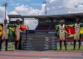 Guyana's delegation Argentina for the XIII South American Games,