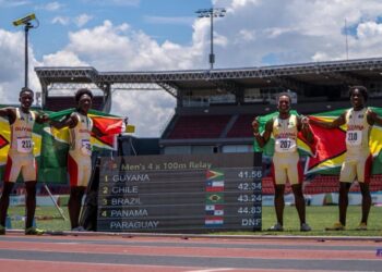 Guyana's delegation Argentina for the XIII South American Games,