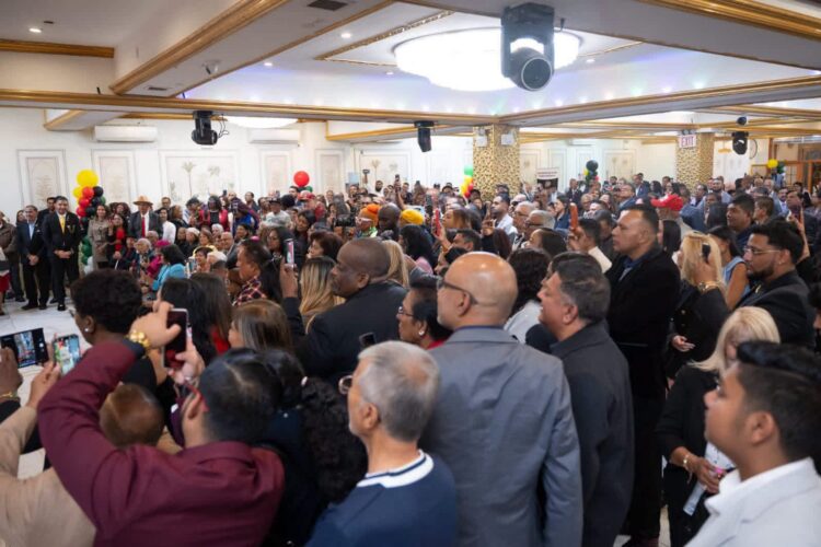 Attendees at President Irfaan Ali speaking at September 24, 2026 at Jericho Palace Banquet Hall in Queens Village