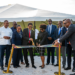 Attorney General Anil Nandlall, SC, and officials of the Council of Legal Education cut the ribbon, officially breaking ground for construction to begin (Elton John photo)