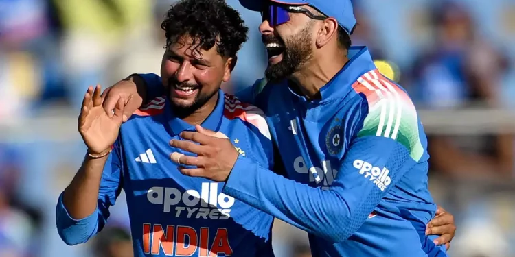 Kuldeep Yadav and Virat Kohli made shortwork of West Indies' efforts in Tiruvananthapuram to give India a 1-0 lead © AFP