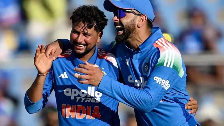 Kuldeep Yadav and Virat Kohli made shortwork of West Indies' efforts in Tiruvananthapuram to give India a 1-0 lead © AFP