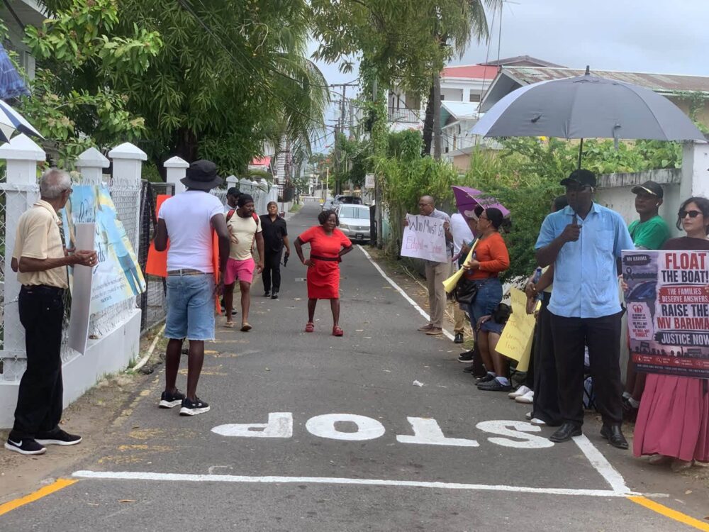MV Barima Protest Hit by PPP Counter-Move as Families Demand Justice