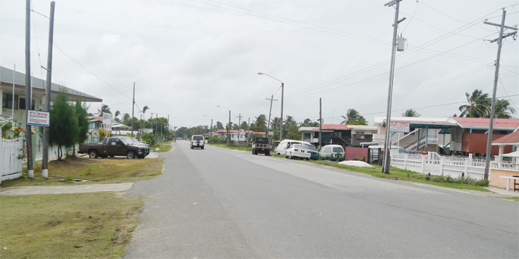 A section of No 12 Village (Stabroek News photo)