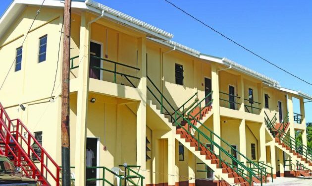 One of the buildings in the Children and Family Centre compound in Plum Park, Sophia, Greater Georgetown