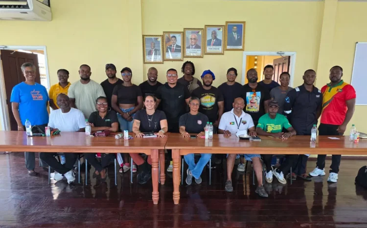Powerlifters and officials