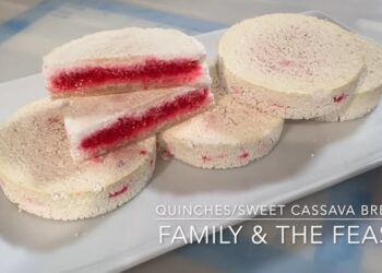 Guyanese Quinches / Sweet Cassava Bread  (Jannet Ramjan photo)