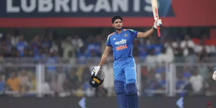 Shubman Gill scored the third highest ODI score in his team's incredible win © BCCI