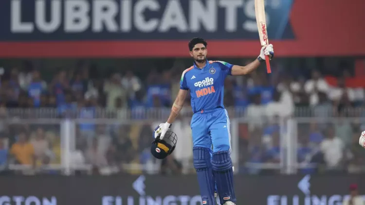 Shubman Gill scored the third highest ODI score in his team's incredible win © BCCI