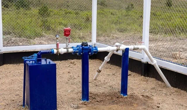 One of the many water wells that were drilled accross the country