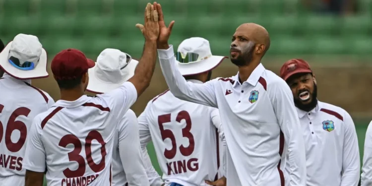 Roston Chase made big inroads before tea • AFP/Getty Images