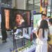 Short dramas produced by Flytoto Culture &Technology Co draw crowds of visitors at the 23rd China-ASEAN Expo. [Photo provided to CHINA DAILY]