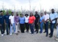 Representatives from the CARICOM Development Fund (CDF), United Nations Development Programme (UNDP), National Resources Conservation Authority (NRCA), and the Forestry Department at Palmetto Point Wetlands, Falmouth, Trelawny, Jamaica.