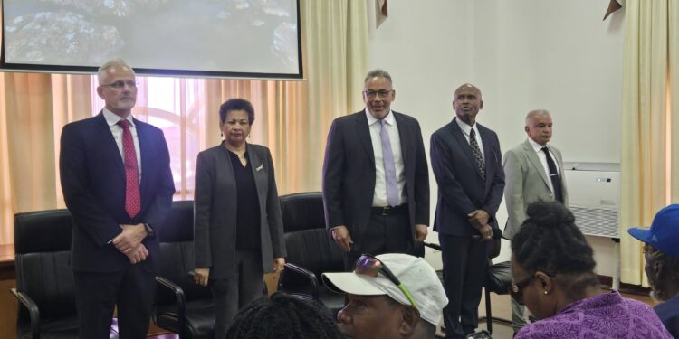 MV Barima COI Commissioners at Wednesday October 7, 2026 meeting with families of the tragedy and supporters