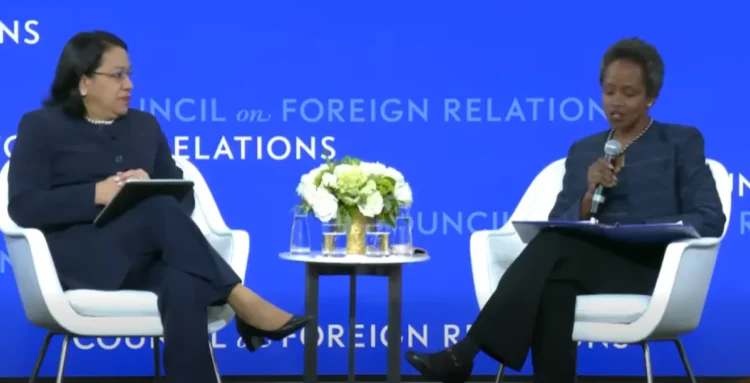 H.E. Carolyn Rodrigues-Birkett responded to questions from a recent dialogue at the Council on Foreign Relations in Washington, D.C.