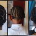 Some of the male students' hairstyle