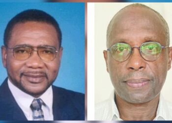 L-R fmr Opposition Leader Robert Corbin and Dr. Henry Jeffrey