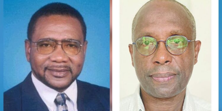 L-R fmr Opposition Leader Robert Corbin and Dr. Henry Jeffrey