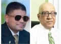 L-R Opposition Leader Azruddin Mohamed and GHK Lall