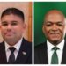 L-R Opposition Leader Azruddin Mohamed, Sherrod Duncan MP (APNU)