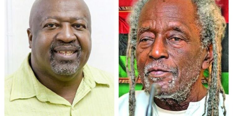L-R Dr. David Hinds, Eusi Kwayana