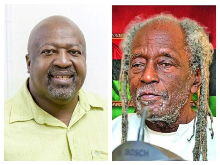 L-R Dr. David Hinds, Eusi Kwayana