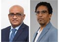 L-R Vice President Bharrat Jagdeo and Dr. Terrence Campbell