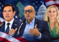 L-R U.S Secretary of State Marco Rubio, GHK Lall, and US Ambassador Nicole Theriot