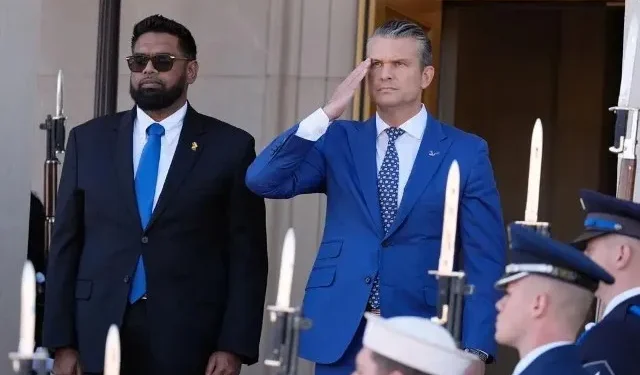 President and Commander-in-Chief Dr. Mohamed Irfaan Ali and U.S. Secretary of War Pete Hegseth