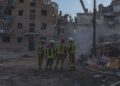 © UNICEF Buildings are destroyed after overnight strikes in Pryluky in the Chernihiv region, Ukraine.