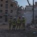 © UNICEF Buildings are destroyed after overnight strikes in Pryluky in the Chernihiv region, Ukraine.