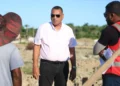 Minister of Housing Collin Croal engages contractors