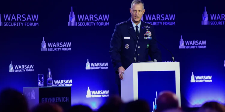 Air Force Gen. Alexus G. Grynkewich, Commander of the United States European Command and Supreme Allied Commander Europe. AP Photo Attila Husejhow