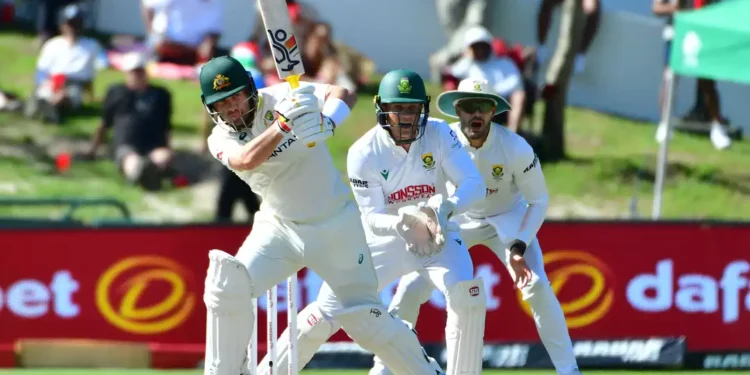 For the first time since 1994, four Australian batters scored 50+ in a Cape Town Test © Getty
