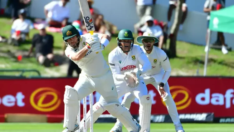 For the first time since 1994, four Australian batters scored 50+ in a Cape Town Test © Getty