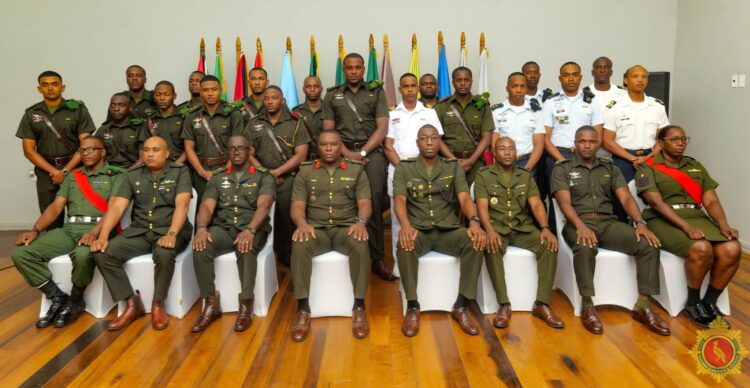 Guyana Defence Force’s Junior Command and Staff Course Number Thirty-Four (JCSC #34).