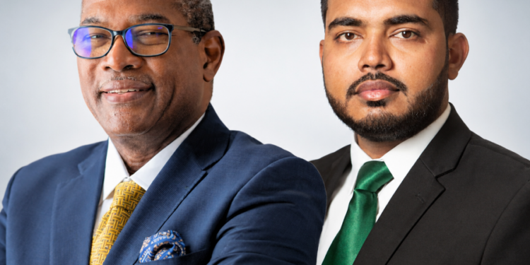 Attorney-at-law Nigel Hughes and convicted Daniel Seeram