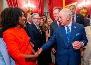 Kelly Hyles and King Charles III (Hyles photo)
