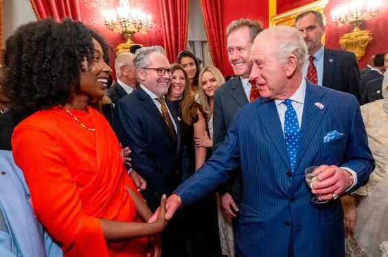 Kelly Hyles and King Charles III (Hyles photo)