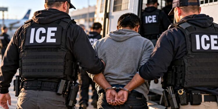 ICE agents began appearing at major US airports in force from March 2026, targeting foreign nationals with expired visas — a dramatic expansion from the previous practice of only detaining those with existing removal orders.